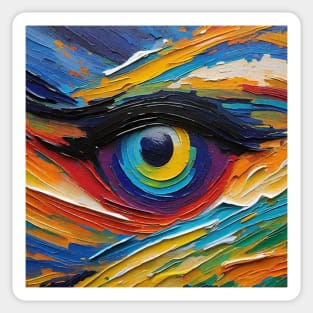 Colorful Eye Painting. Oil painting eye. Artsy colorful eye. Painting Lovers. Colorful Art. Colorful Paintings. Eye Art. Sticker